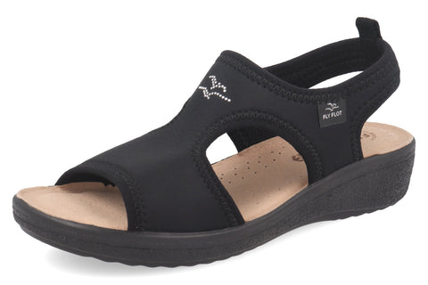 Sandalo da Donna in Microfibra Elastica