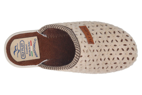 Dames stoffen pantoffel