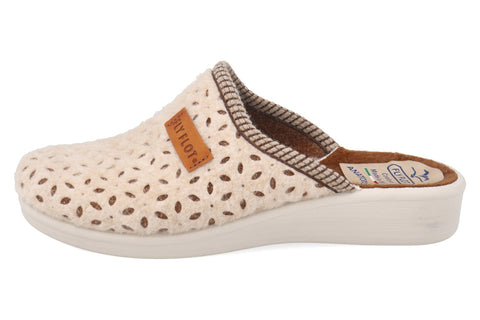 Dames stoffen pantoffel
