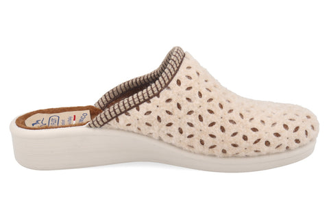 Dames stoffen pantoffel