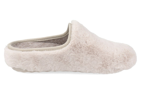 Ciabatta da Donna in Microfibra E Peluche