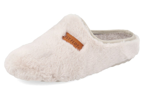 Ciabatta da Donna in Microfibra E Peluche