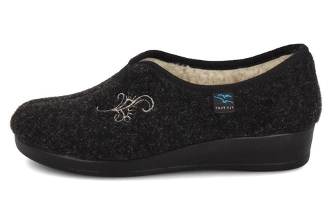 Pantofola da Donna in Foderata Vera Lana