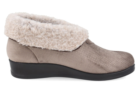 Pantofola da Donna in Microfibra E Peluch