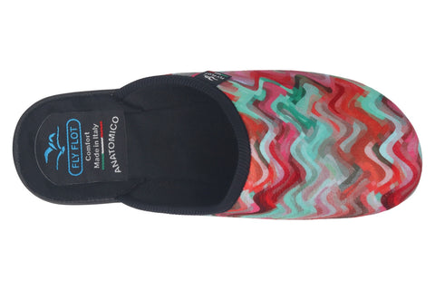 Dames stoffen pantoffel