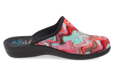 Dames stoffen pantoffel
